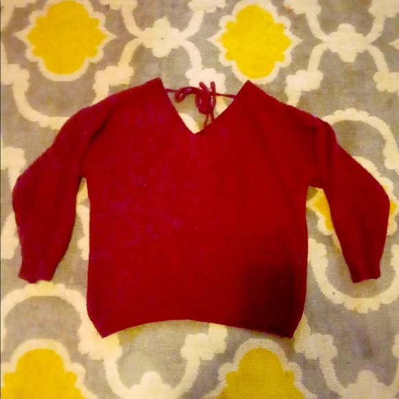 Maroon crop sweater - Picture 1 of 2